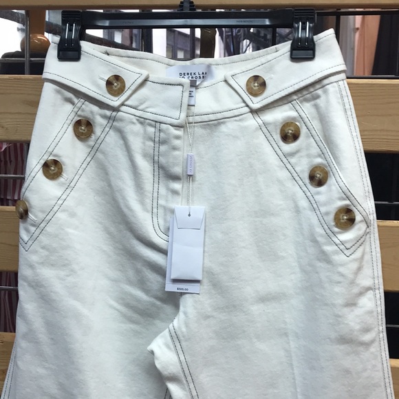 NWT,Derek Lam 10 Crosby Culotte Pant,off white - Picture 10 of 15